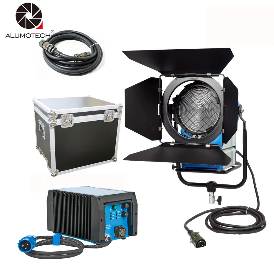 ALUMOTECH 100% совместимый ARRI 1200W HMI Fresnel Light + 575W & балласт Flicker Free освещение для