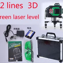 Зеленый лазерный многофункциональный лазерный крест-линия вращающийся самонивелирующийся зеленый лазерный уровень 360 12 линий