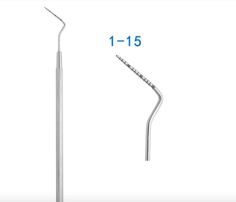 Dental Periodontists Probe With Scale 1 15 Round Tip Cpi Periodontal Perio Probe 1pc Teeth Whitening Aliexpress