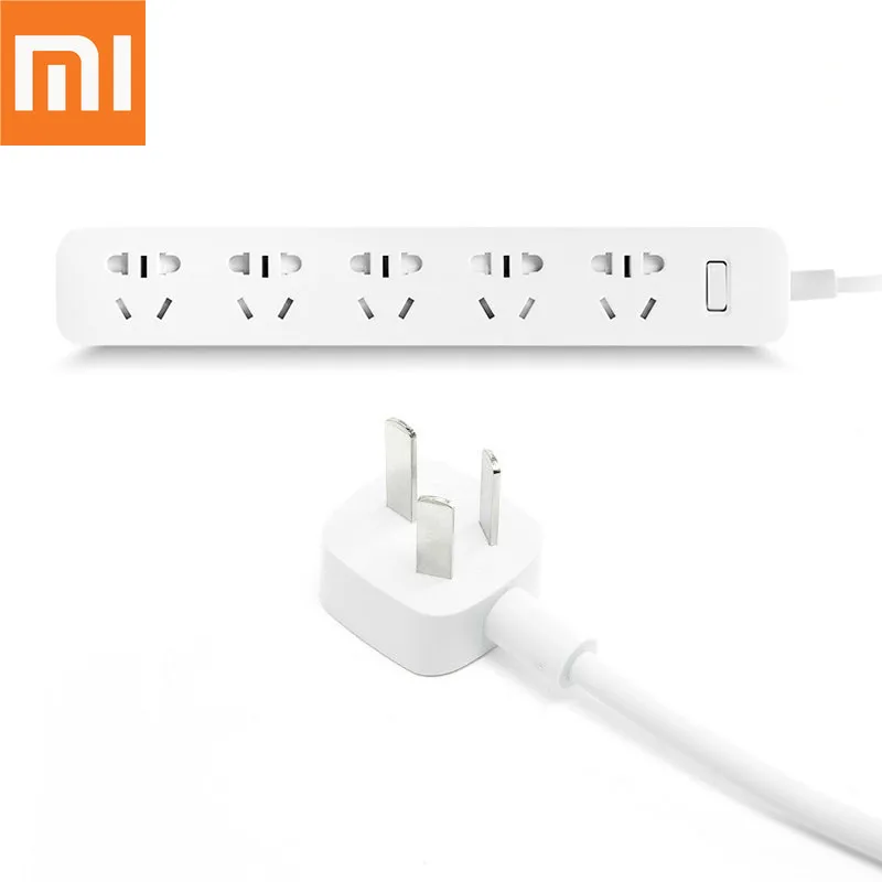 Дешево Оригинальный Xiaomi Mi 5 Мощность розетки Мощность полосы разъем Электрический Мощность адаптер независимых двери безопасности с нескользящий...