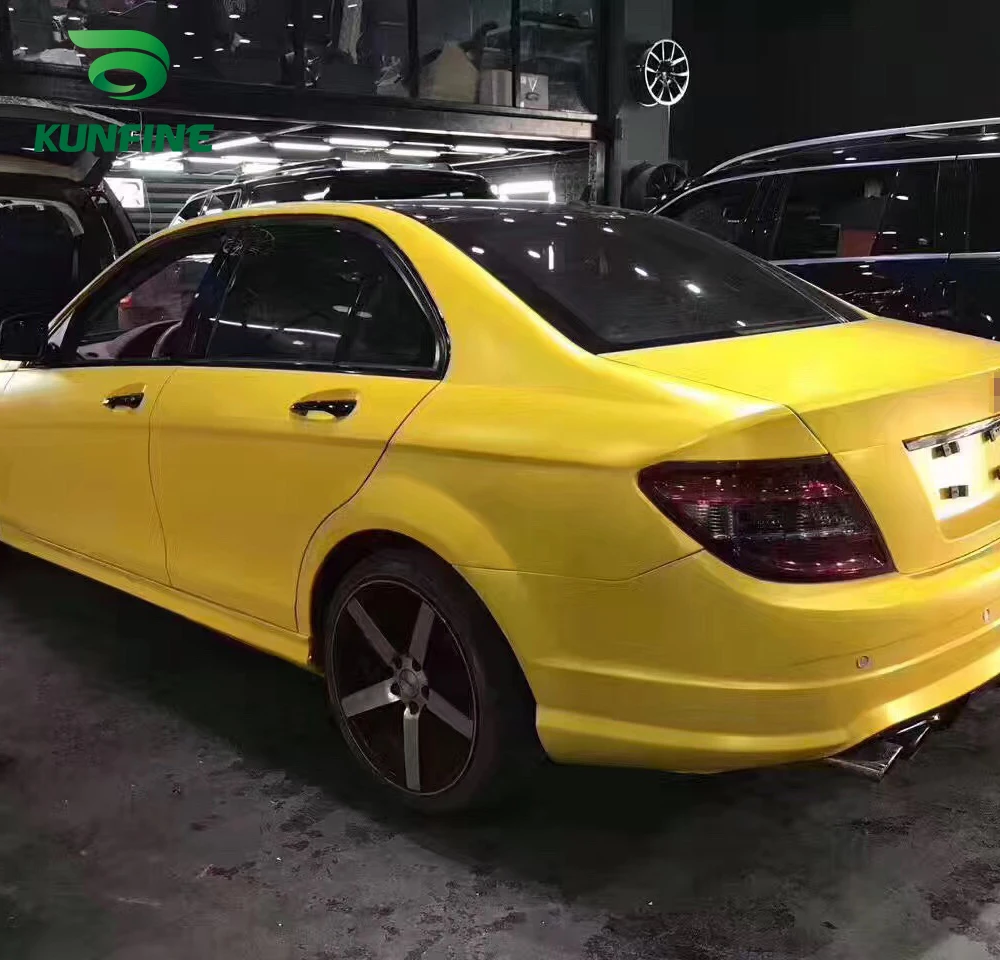 Car Vinyl film Body Sticker Car sticker Electro-optic yellow (7)