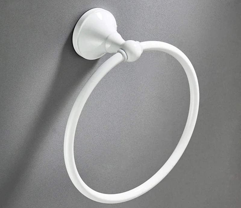 white towel ring
