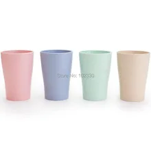 20 компл. 4 шт./компл. Зубная щётка чашки Ванная комната стаканы комплекты пшеничной соломы чашей Пластик Чай молоко Кофе чашки