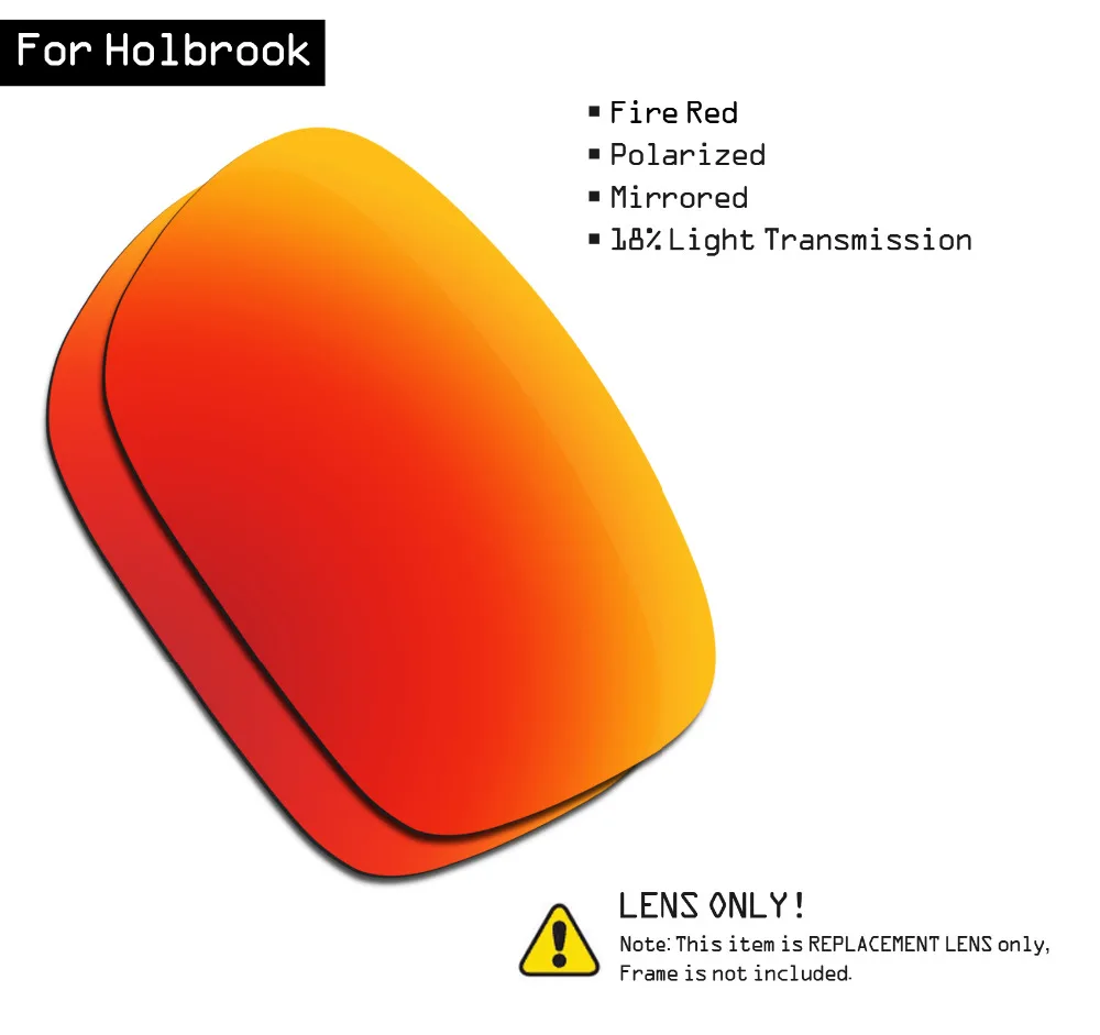 Поляризованные солнцезащитные очки SmartVLT Сменные линзы для Oakley Holbrook - Fire Red |