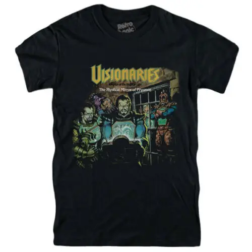 

VISIONARIES T-shirt vintage Hasbro action figures, moc, 80's, motu custom printed tshirt, hip hop funny tee, mens tee shirts