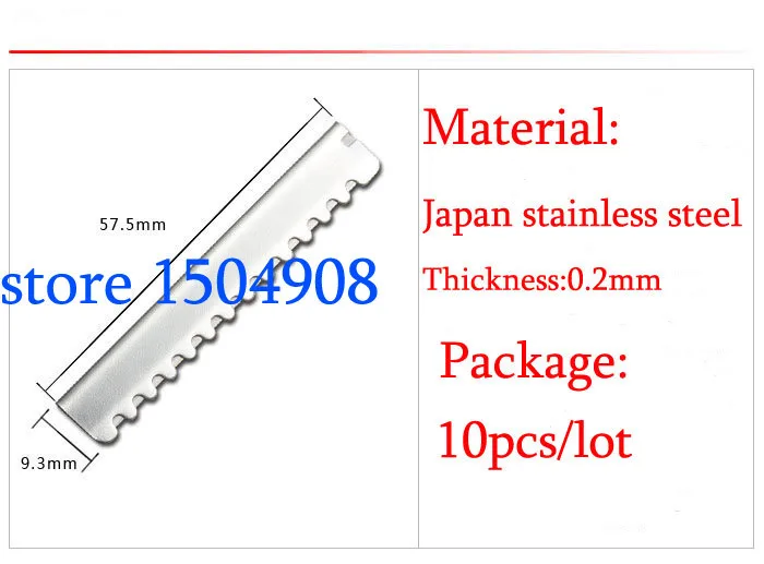 10 шт./партия высокое качество Япония Нержавеющая сталь лезвие бритвы Парикмахерские ножницы для Для мужчин Профессиональные парикмахерские сменные лезвия для бритвы