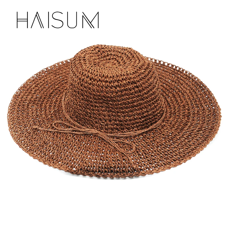 Sombrero Cappelli Chapeau Haisum хит продаж летняя соломенная шляпа с большими полями для