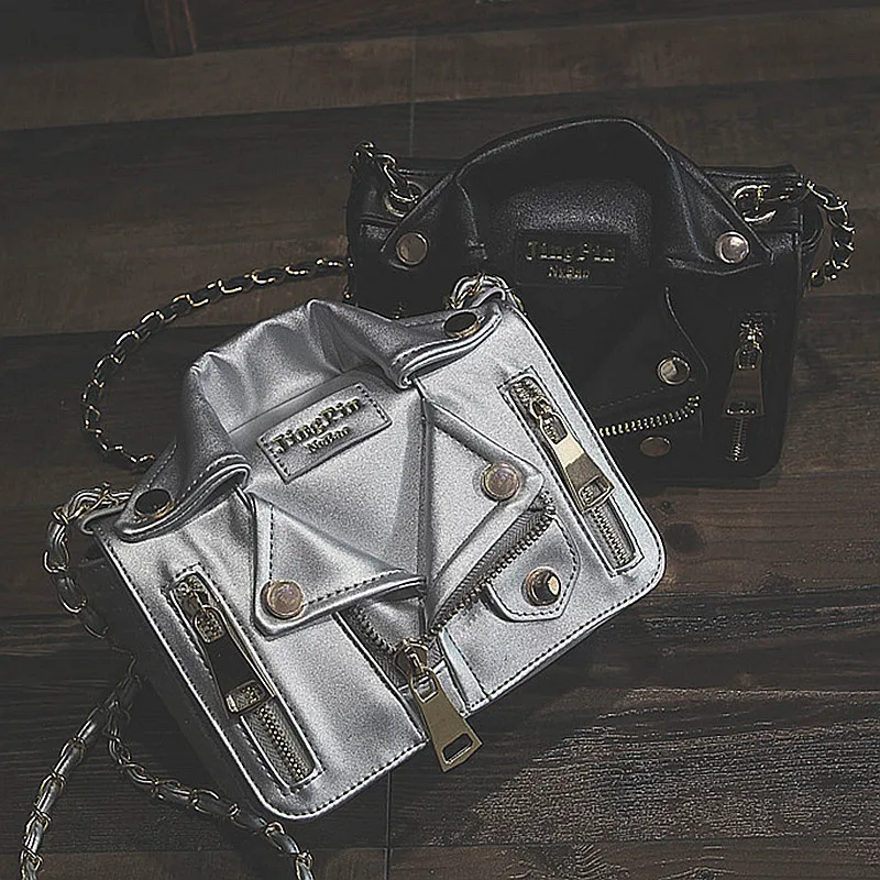 

2018 New Fashion Women Handbags Chain Rivet Casual Ladies Shoulder Bag Jacket Trend Clothes Shape Crossbody Bags For Women H04
