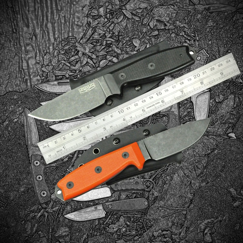 

PSRK YTL122 blade G10 handle hunting fixed knife outdoor camping survival knife tactical outdoor tool EDC utility knife