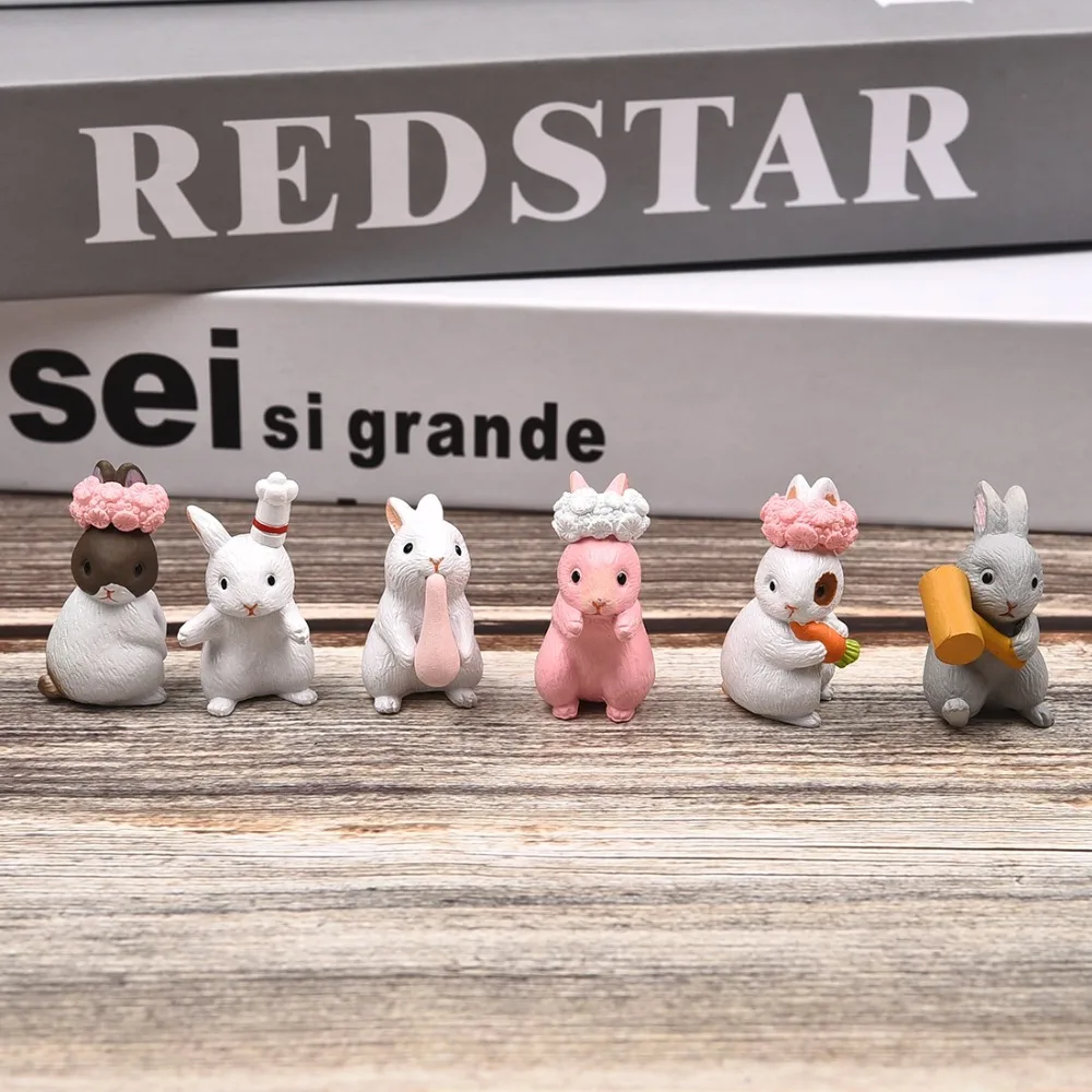 6-p-s-set-Micro-Mini-Miniaturas-Artesanato-Animal-PVC-Modelo-de-Coelho-Lebre-Ornamento-estatueta (1)