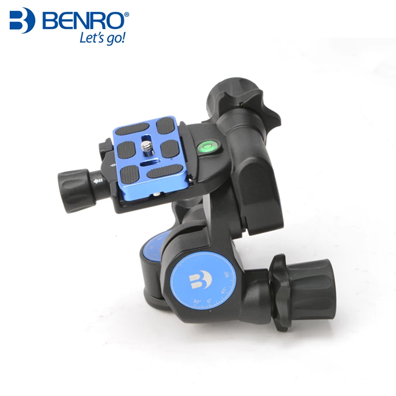 

Benro GD3WH Head Gear Drive 3 Way Head Three-Dimensional Heads For Camera Tripod Max Loading 6kg Free Shipping