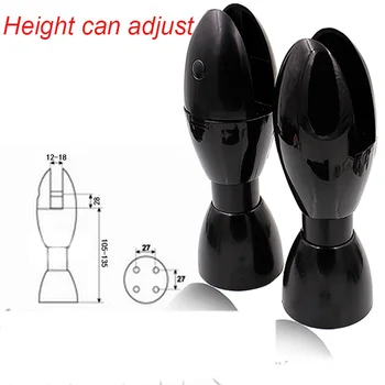 

Adjustable 105-135MM Bowling ball Bathroom Stall Partition door legs chipboard foot Supporters public toilet Feet Plastic Base