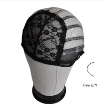 3 шт/лот парик колпачок для изготовления париков с регулируемым ремешком/ткацкая крышка s бесклеевая крышка s с ПВХ бумагой