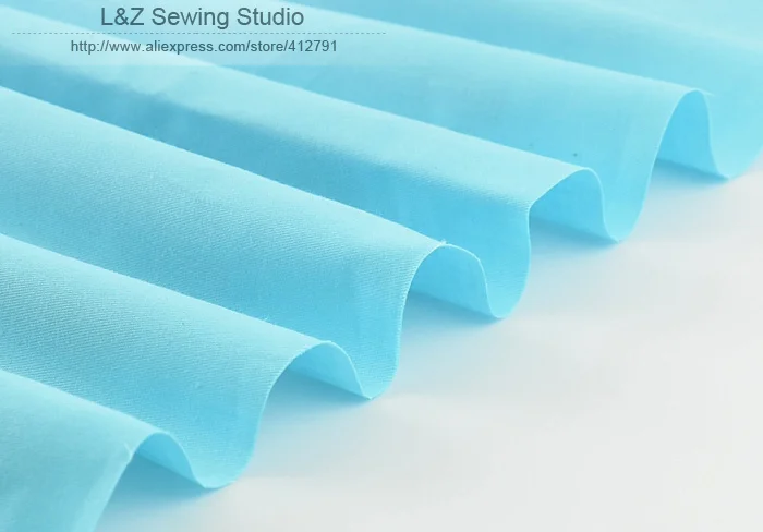 

Solid Color 1 meter 100% Cotton Blue Fabric 160cmx100cm for baby bedding sheet sewing children bibs clothing quilting