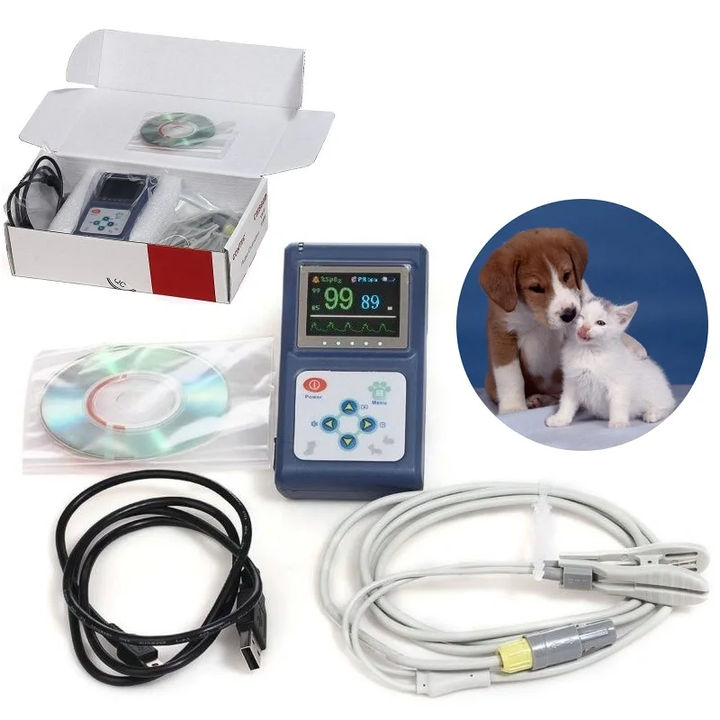 

USA Stock, 2-5 days delivery, Veterinary Contec CMS60D Pulse Oximeter for Amimals Pets Vet Use with USB Software
