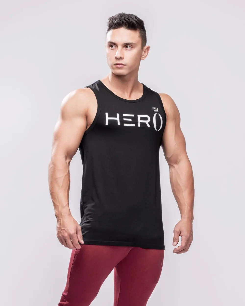 Hera Hero Men's Body Slimming Compression Sleeveless Tight vest Fitness Moisture Wicking Workout Vest Muscle cotton Tank Top