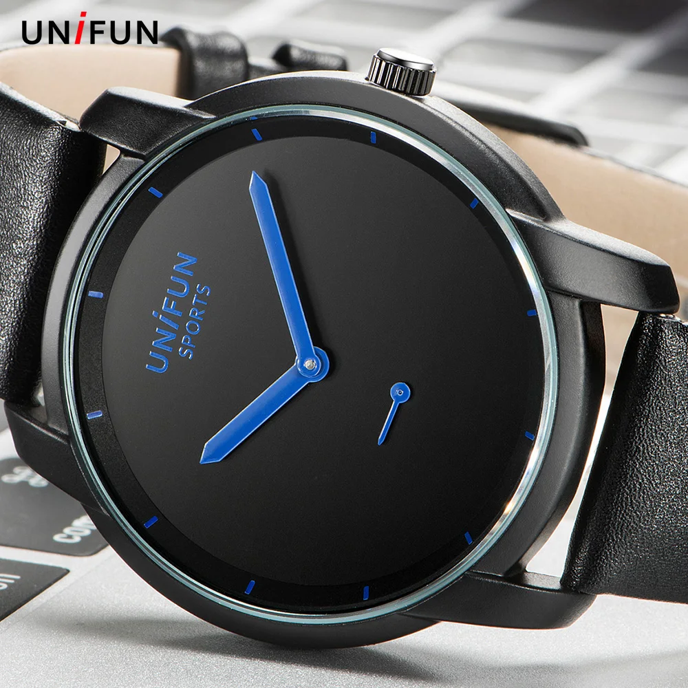 UNIFUN New Men Ultrathin Fashion Casual Business Male Relogio Masculino Minimalist Contracted Simple Style Quartz Sports