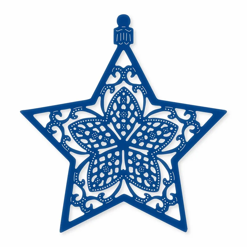 

HamyHo Pentagram etch Flower Frame Metal Cutting Dies for Making DIY Scrapbooking Craft Paper Decorative Cards Embossing Dies