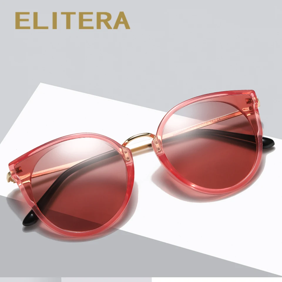 ELITERA кошачий глаз классические брендовые поляризованные солнцезащитные очки