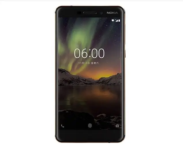 Разблокированный Nokia 6,1() 5,5 дюймовый экран 3 ГБ ОЗУ 32 Гб ПЗУ Snapdragon 630 16,0 Мп отпечаток пальца