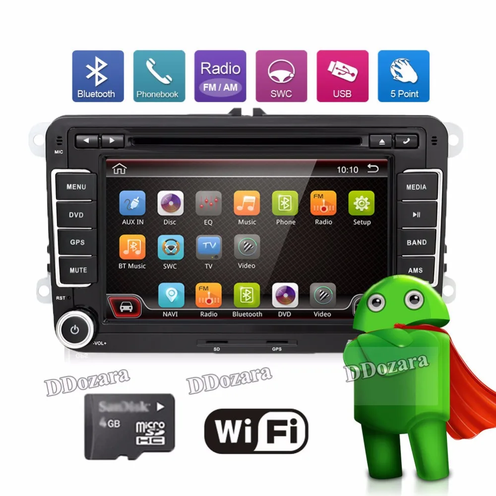 3G Quad Core 2 din Android 6 0 font b Car b font DVD player for
