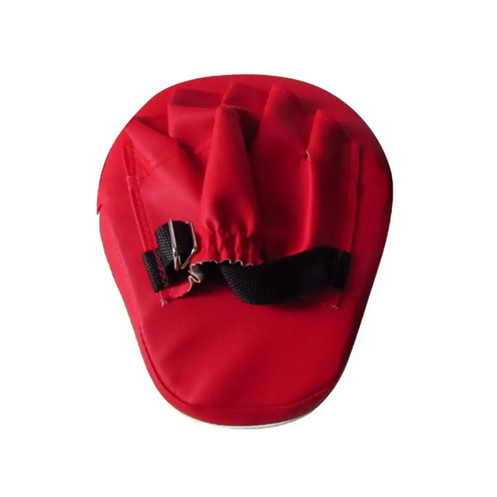 Боксерский мешок удар щит перчатка с перфорацией из кожи ПУ для бокса цель для тхэквондо ногами коврик для бокса и карате коврик тхэквондо бокс цель - Цвет: Красный