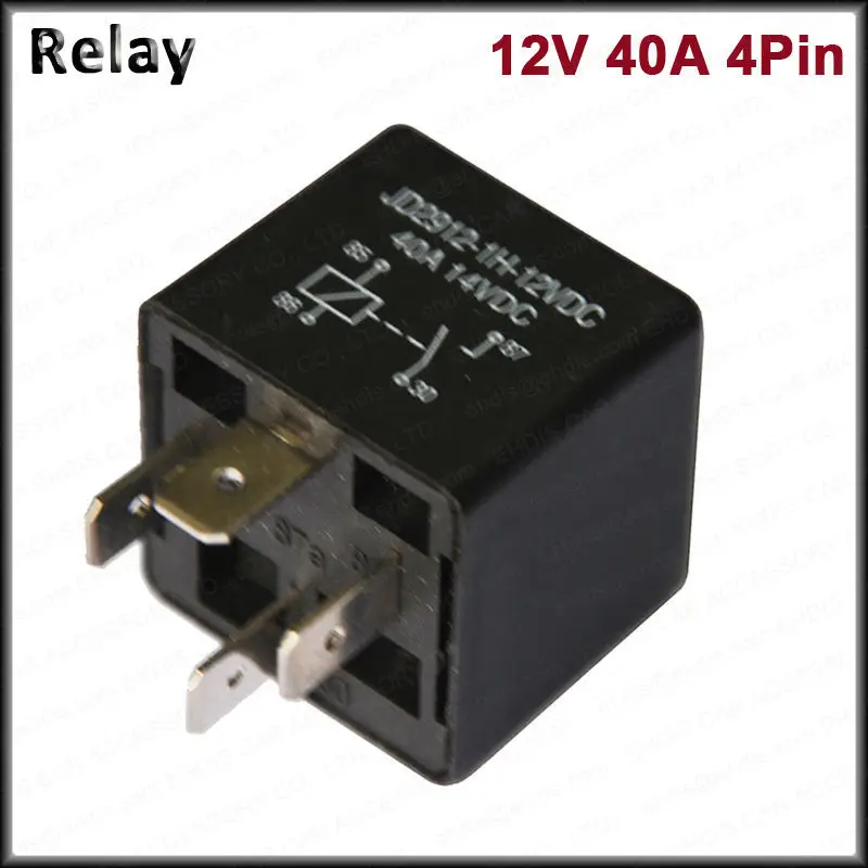 KH Brand Car Relays 4 Pin 12v 24v 40amp Spst Automotive ... spst relay wiring diagram 