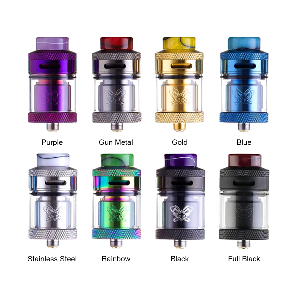 Распылитель Hellvape Dead Rabbit RTA 2 мл/4,5 мл, 24 мм, уникальный рисунок для резьбы по дереву Dead Rabbit Vs Drop Dead RDA/Manta RTA