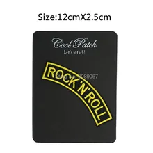 Рок н-ролл Ретро лозунг рокабилли музыка крутой Байкерский жилет рок Аппликация в стиле панк железная нашивка на заказ нашивка значок
