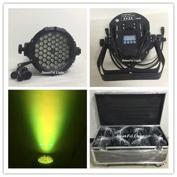 

8pcs+ flight case china led par 54*3w 3in1 par led rgb stage led light par uplighting for weddings diso nightclub