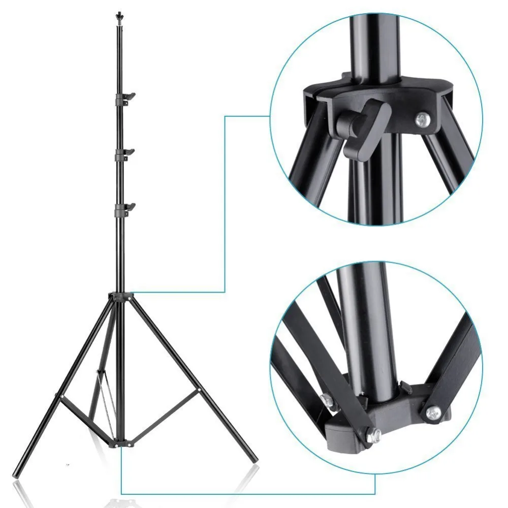 Neewer Background Stand Support System 2.6M x 3M/8.5ft x 10ft Kit with Carrying Case for Muslins Ba