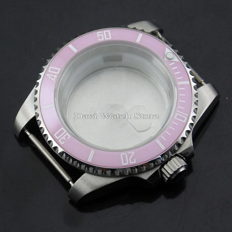 

40mm Bliger silver stainless steel watch case Fit ETA 2836,DG2813/3804,Miyota 82 Series movement