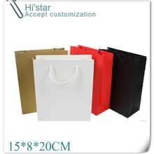 15*8*20 см 10 шт все размеры и цвета Горячая органза крафт-бумага мешок с ручками для подарка/Обувь/Одежда/Рождество/шоппинг