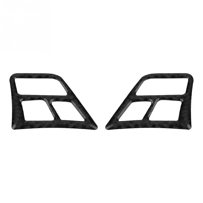 Carbon Fiber Steering Wheel Trim Buttons Stickers For BMW 3 Series E90