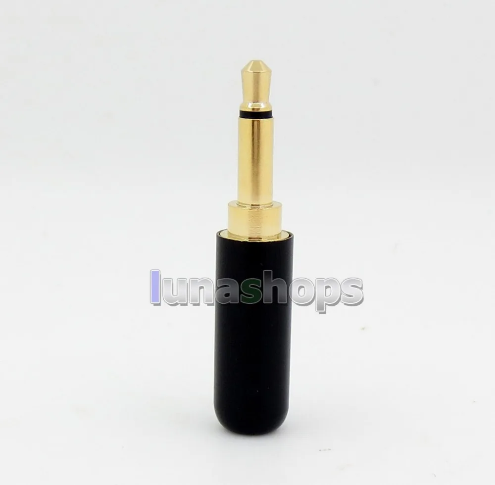LN005845 Mono Straight 3 5mm 2 poles Male phono DIY Solder Adapter For Headphone Headset cable