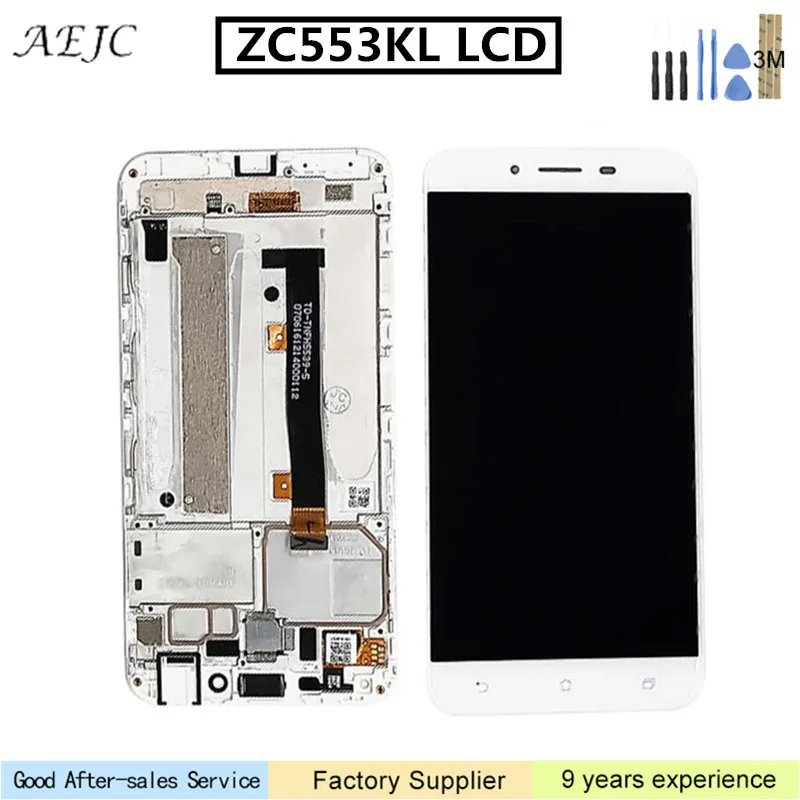 Для Asus Zenfone 3 Max ZC553KL стеклянный ЖК дисплей кодирующий преобразователь сенсорного