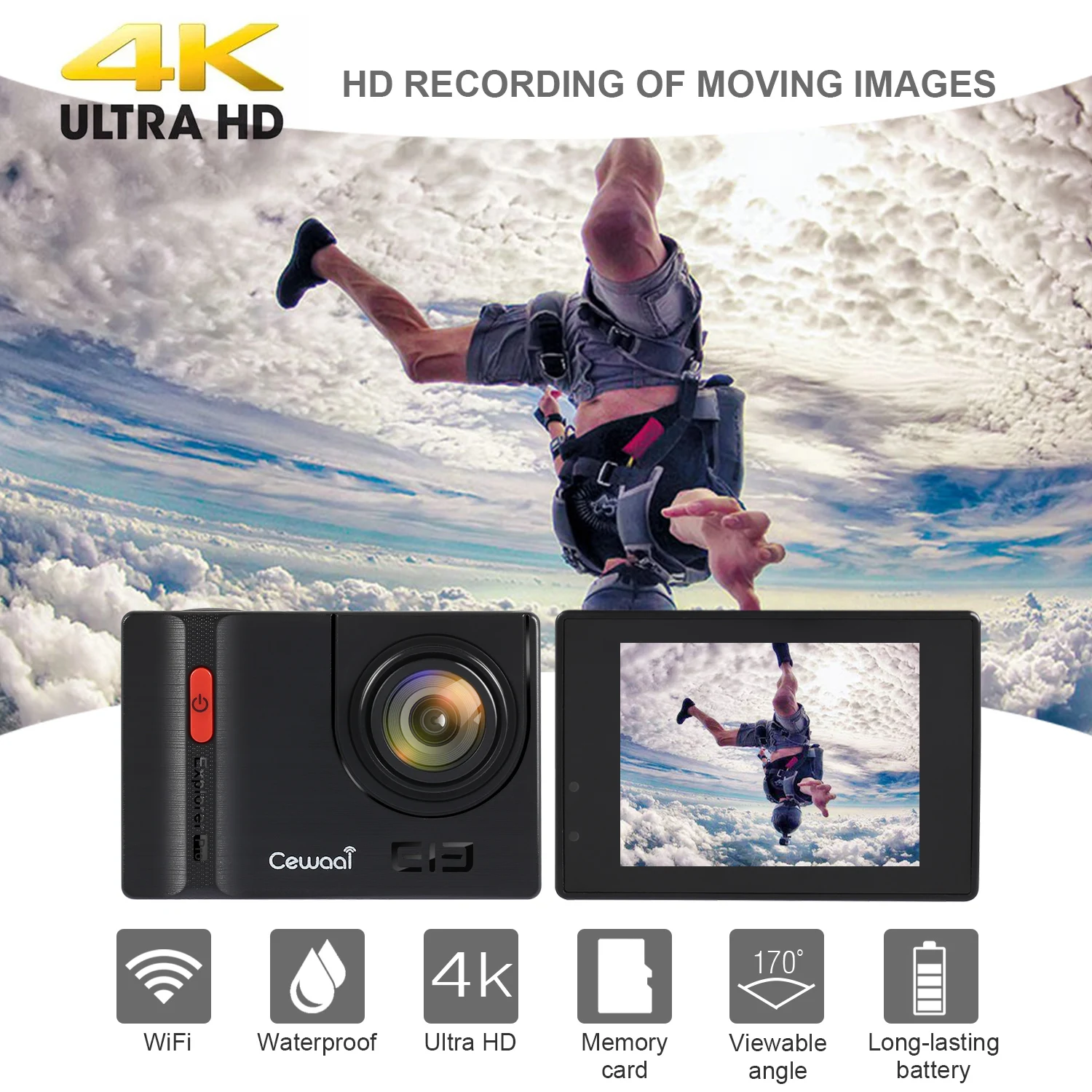 

Clearance Ultra HD 4k Camera Action Camera Cam 170 Sport Camera WiFi Remote Control DVR DV go Waterproof pro Camera