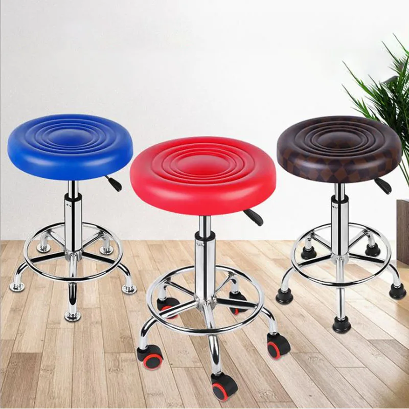 

Lifting And Rotating Beauty Stool, Hairdressing Stool, Small Round Stool, Bar Chair, Hairdressing Chair