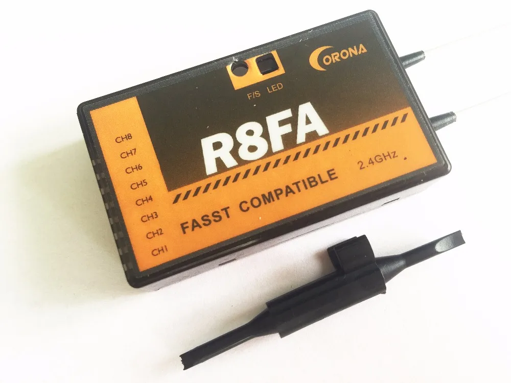 Рахиля R8FA FASST Совместимость 2.4 г 8 канальный приемник для Futaba передатчик 8FG 10CG 12FG 14MZ