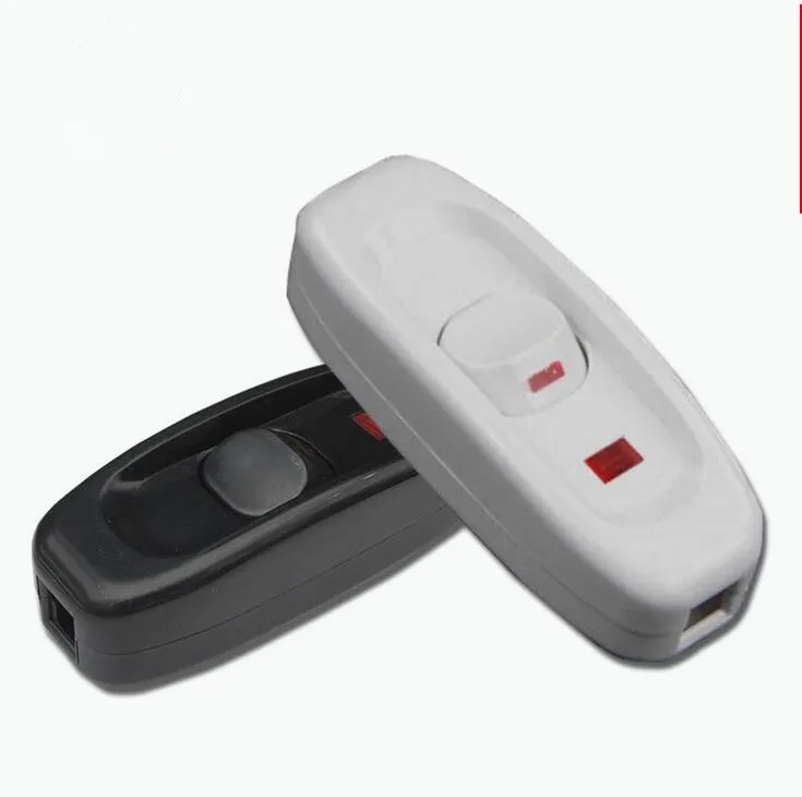 

Switch 1pcs 110-250v 10a inline on/off table lamp desk light cord cable switch tool