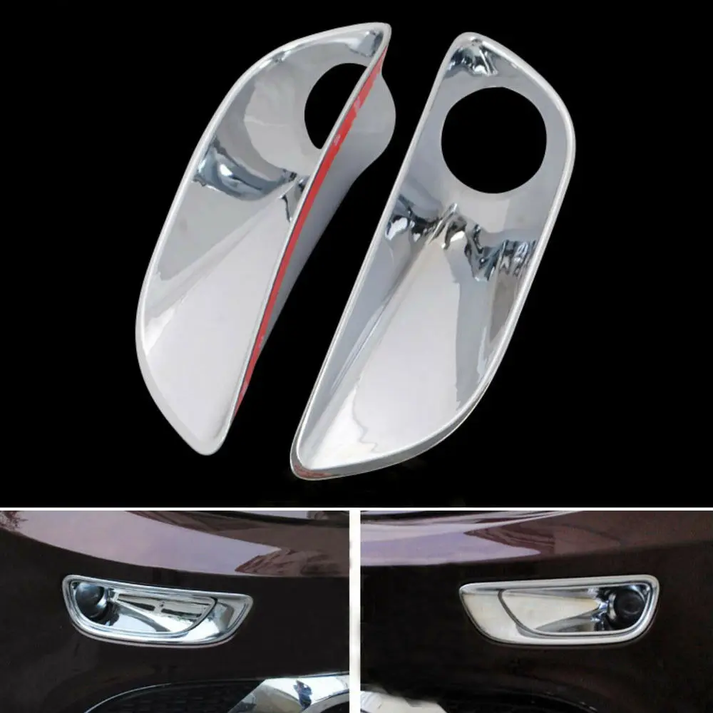 Chrome Car Front Fog light Foglights Lamp Cover car protective holder trim for Jeep Grand Cherokee Summit 2014-2016 | Автомобили и