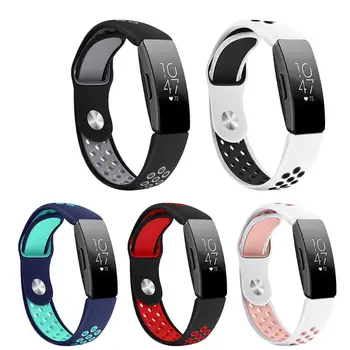 

Two-tone Silicone Watch Band Wrist Strap For Fitbit Inspire/Inspire Hr Replacement Belt Bracelet Watch Accessories