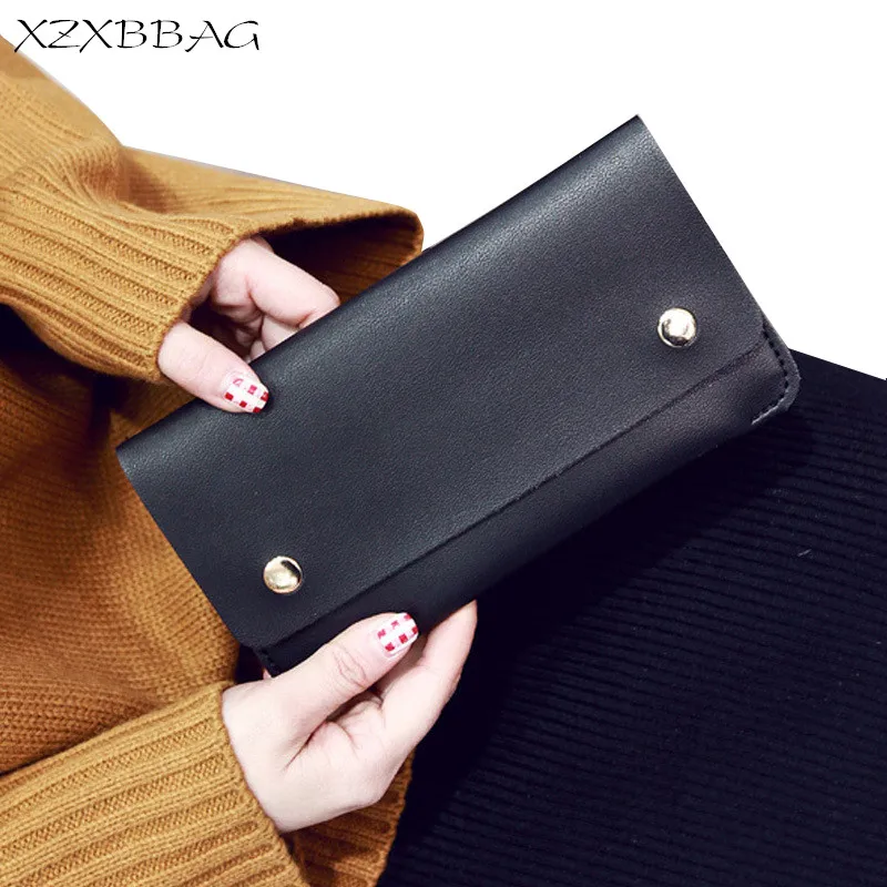 XZXBBAG Модный женский длинный кошелек из искусственной кожи несколько держателей