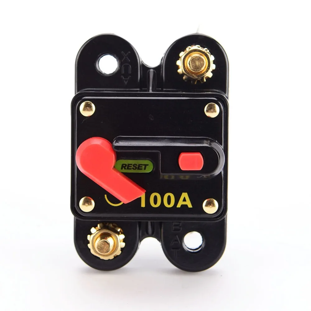 Car Accessories Dual Battery Manual Reset Switch Circuit Breaker 12v