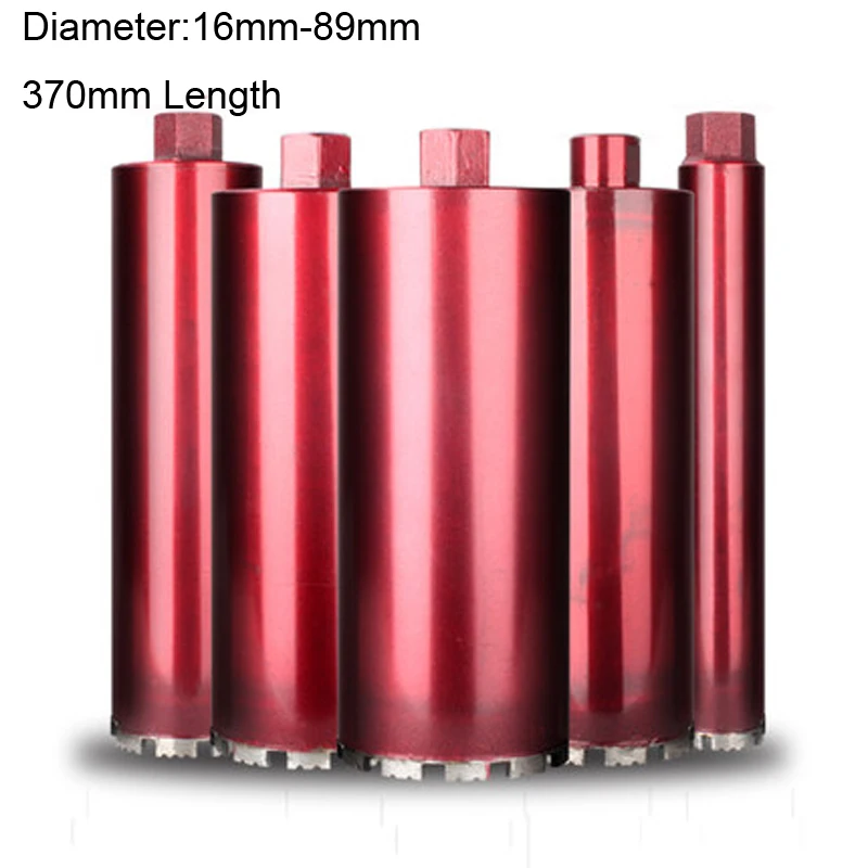 4/" inch Wet Diamond Core Drill Bit for Concrete Masonry M22 Thread Premium Red
