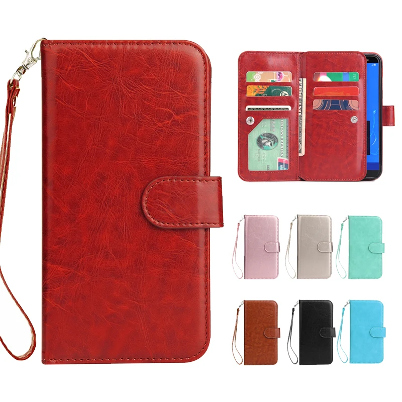 

S10 S9 S8 Plus Cases For Samsung Galaxy S6 S7 Edge Note8 Note9 Case Flip Wallet Cell Phone Bag Leather Card Back Cover Celular