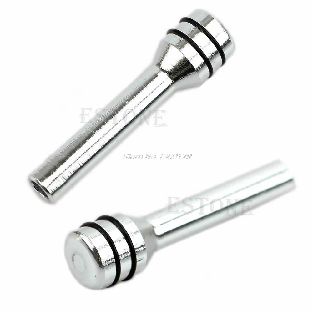 

4Pcs Silver Universal Car Aluminum Inside Interior Door Lock Knob Pins Cover