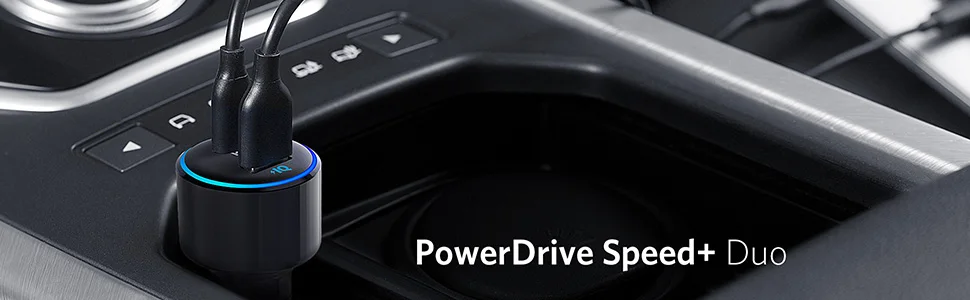 Anker 42W power Drive speed+ Duo, 2 порта USB C автомобильное зарядное устройство, один 30W power Delivery port для iPhone, iPad Pro, Galaxy, MacBook, LG и т. Д