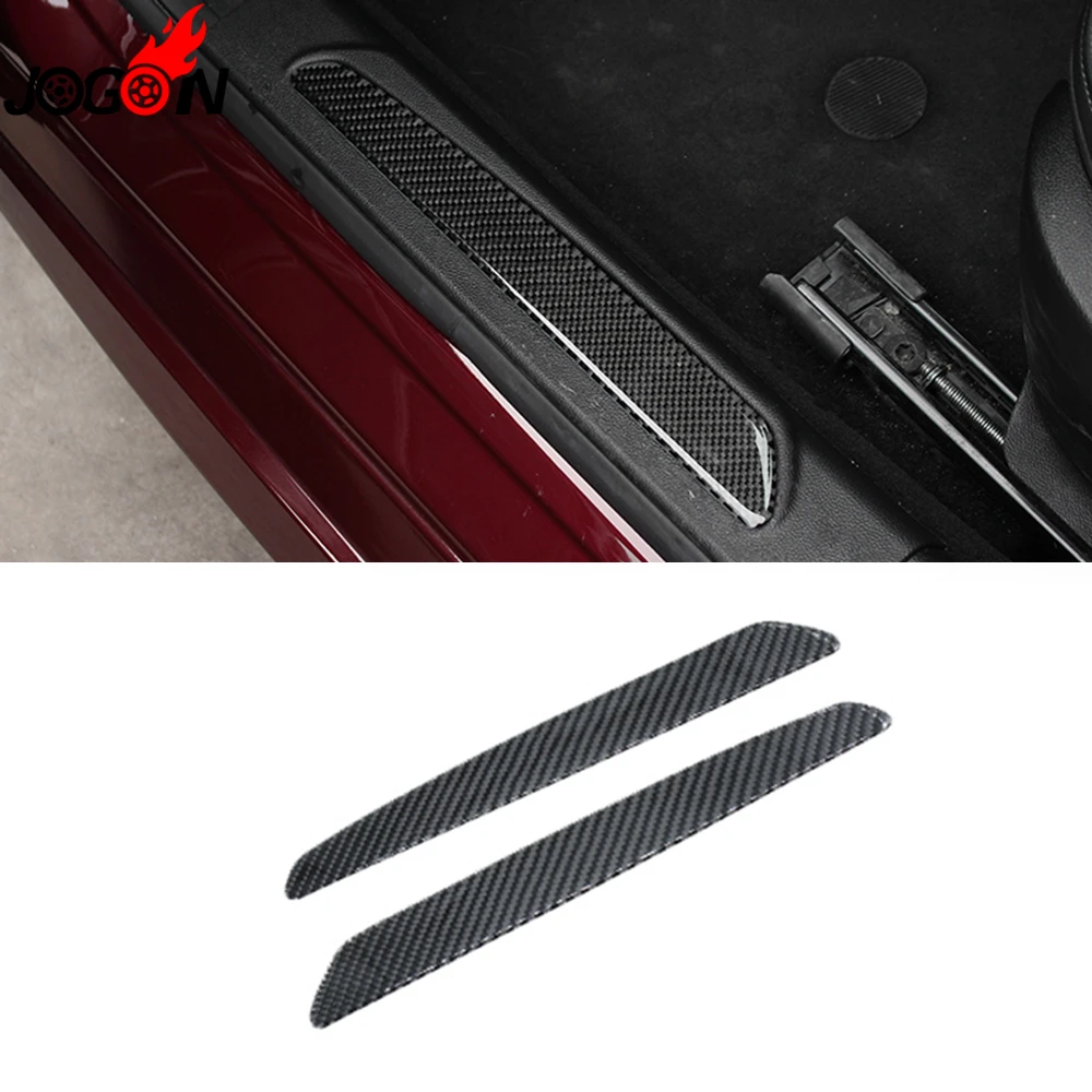 

Epoxy Carbon Fiber For Alfa Romeo Giulia 952 2017 2018 Car Styling Interior Front Door Sill Scuff Plate Threshold Cover Trim