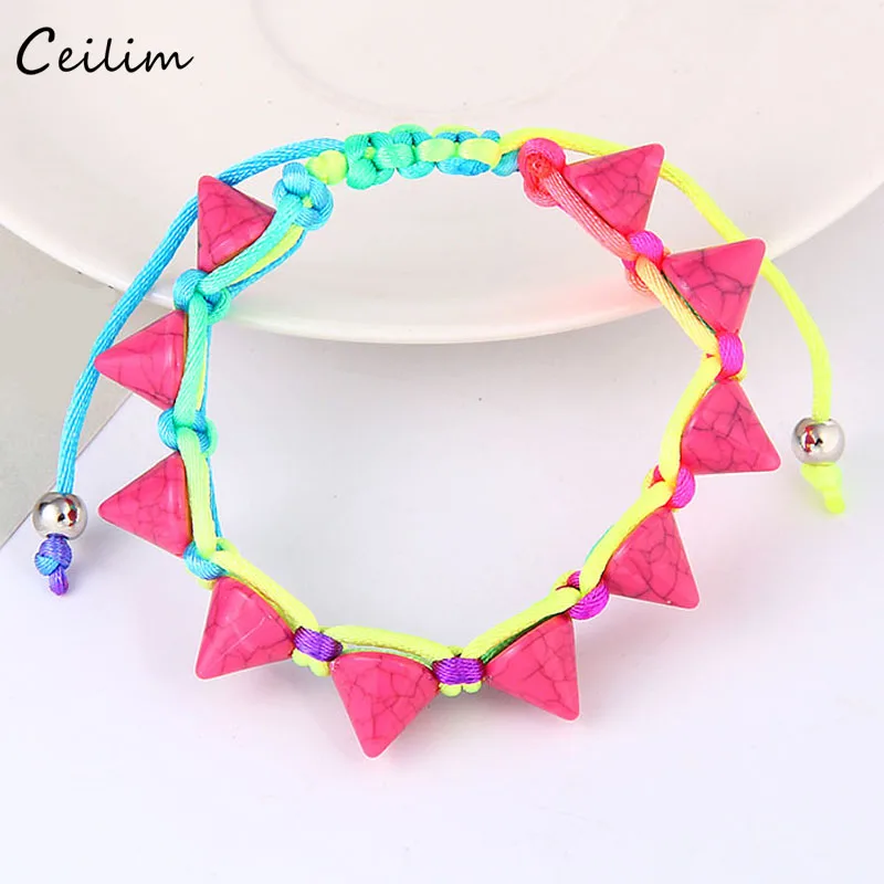 Женский плетеный браслет в готическом стиле|bracelets for|rivet braceletrope bracelet |
